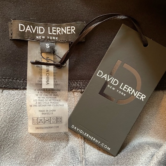 David Lerner Revolve Side Stripe Black Faux Leather Mini Skirt Size Small NWT - Picture 4 of 5